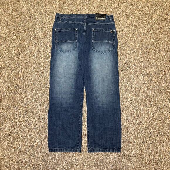 Vintage Southpole Jeans Baggy Size 40x31 Skater Y2K Faded Blue Brown Tab 4180 - Picture 1 of 7